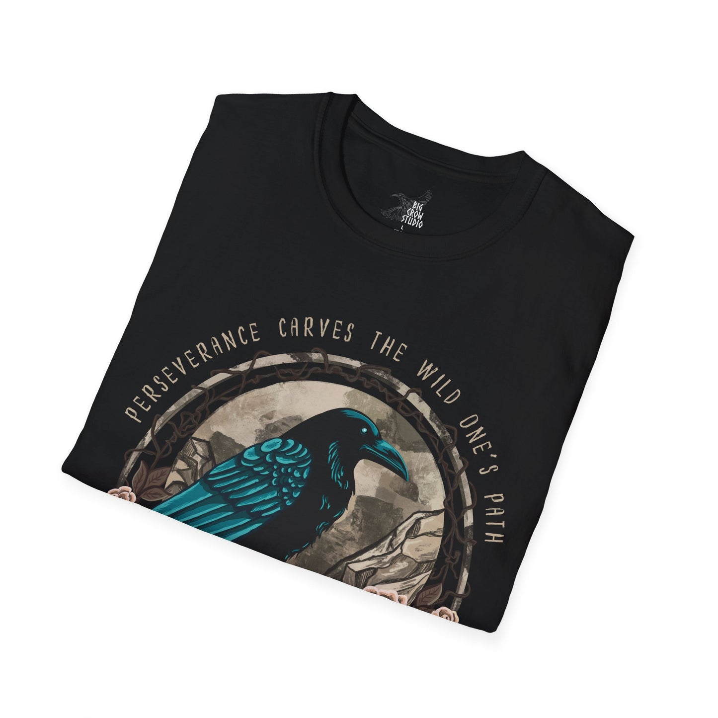 Perseverance Carves the Wild One's Path | Big Crow Graphic Tee